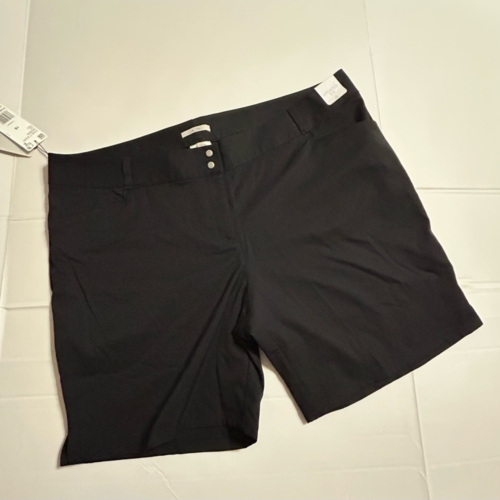 NWT 18 Adidas Black Bermuda Golf Shorts
